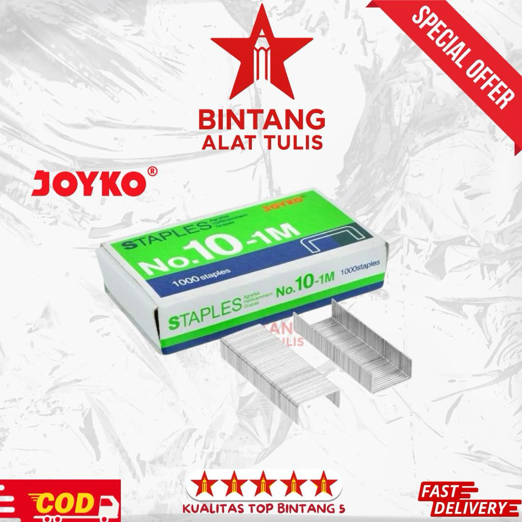 

Isi Staples Joyko No.10-1M / 1000 Pcs / Isi Ulang Stapler Murah Kuat Original