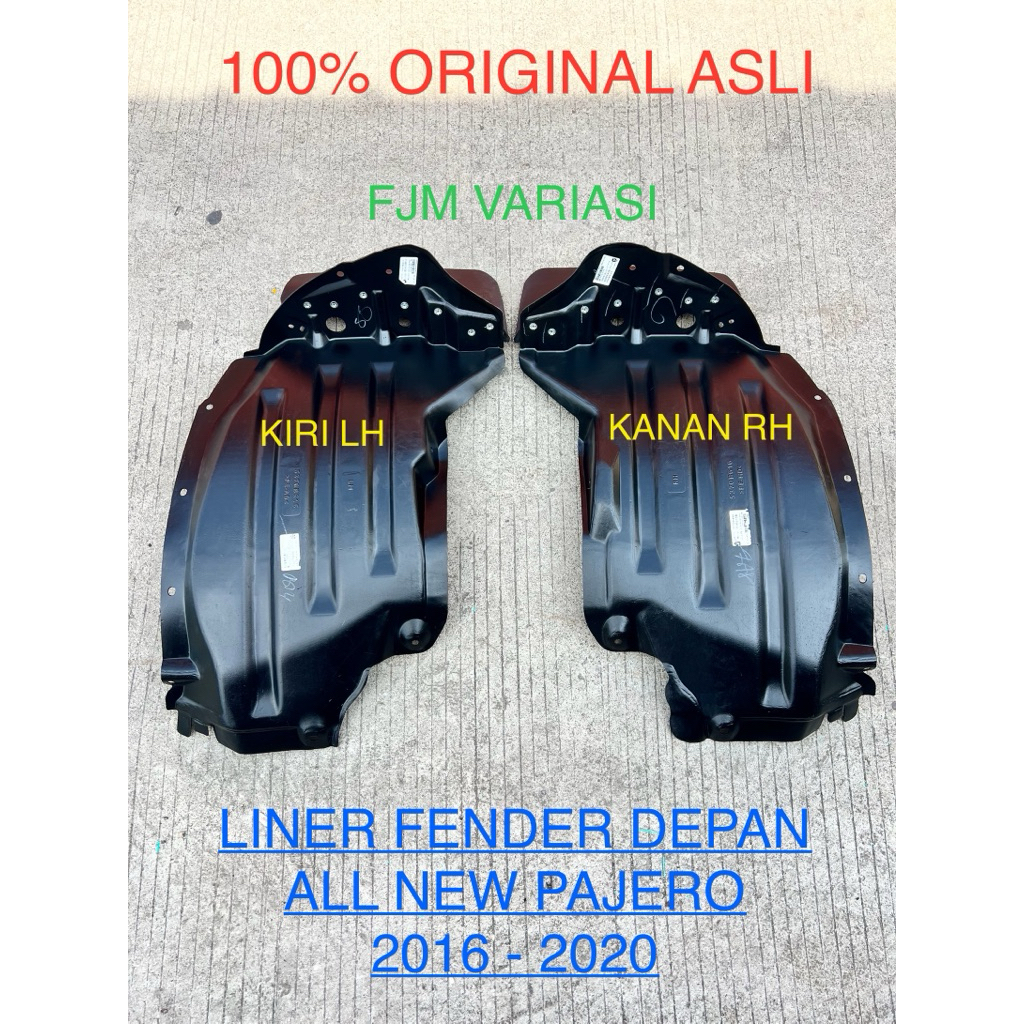 KARPET LUMPUR LINER LINNER FENDER BAN DEPAN MOBIL MITSUBISHI ALL NEW PAJERO SPORT 2016 2017 2018 201