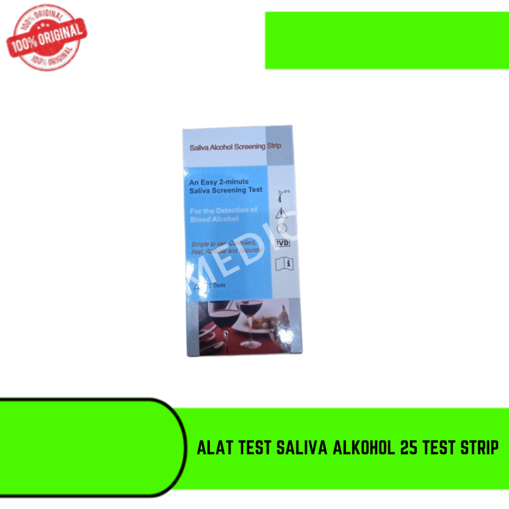 Alat Test Saliva Alkohol 25 test strip