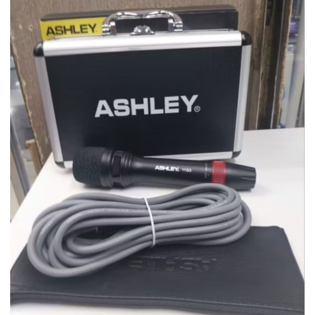 Mic Kabel Ashley 11G3 Mikropon Vokal Ashley  Mikrofon Ashley Free koper