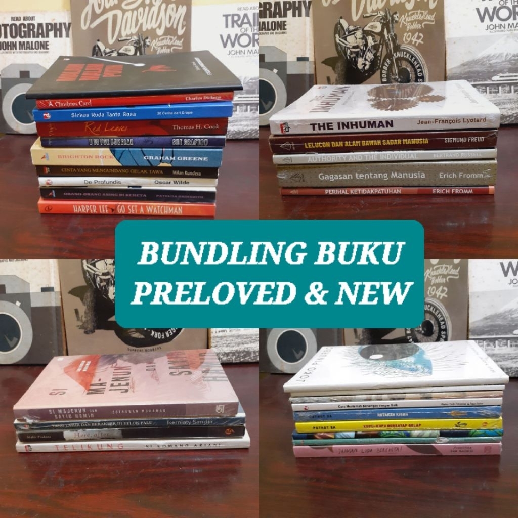 Obral Buku Sosial, Puisi, Novel Terjemahan Best Seller (Joko Pinurbo, Fyodor, Betrand Russel, Milan 