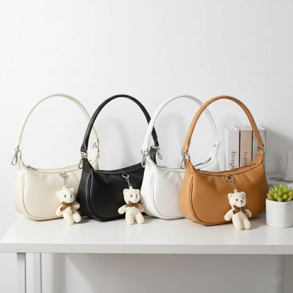 Tas Jinjing Boneka Harian Wanita Terkini Handbag Harian Wanita -Tas Wanita Model Jinjing Boneka Beru