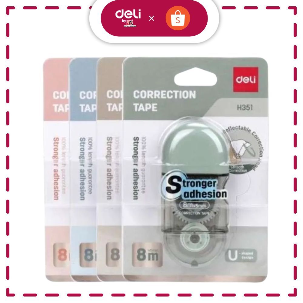 

Deli Correction Tape Eh351 Random Pita Koreksi Tip X Tip Eks Penghapus Pulpen Tip Ex Kertas