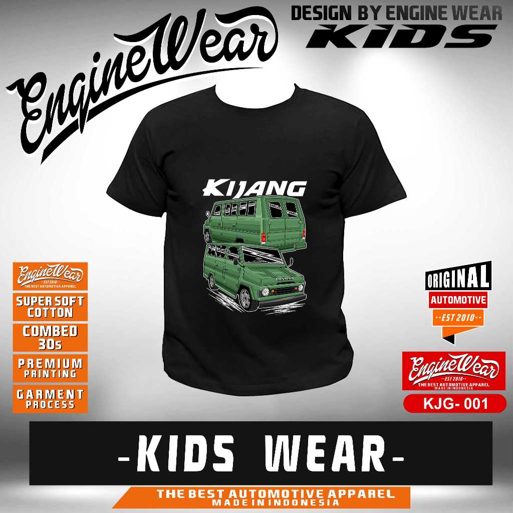 Kaos anak kijang buaya anak tshirt toyota kijang kotak baju mobil klasik otomotif fbck