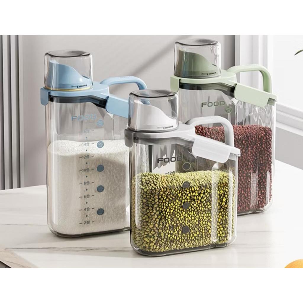 DISPENSER BERAS ESTETIK SLIM TEMPAT WADAH PENYIMPANAN BERAS MEWAH -kb