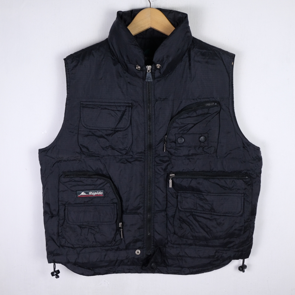 ROMPI RAPIDO GOOSE DOWN PUFFER VEST BULU ANGSA VT10 SIZE L ORIGINAL PRELOVED