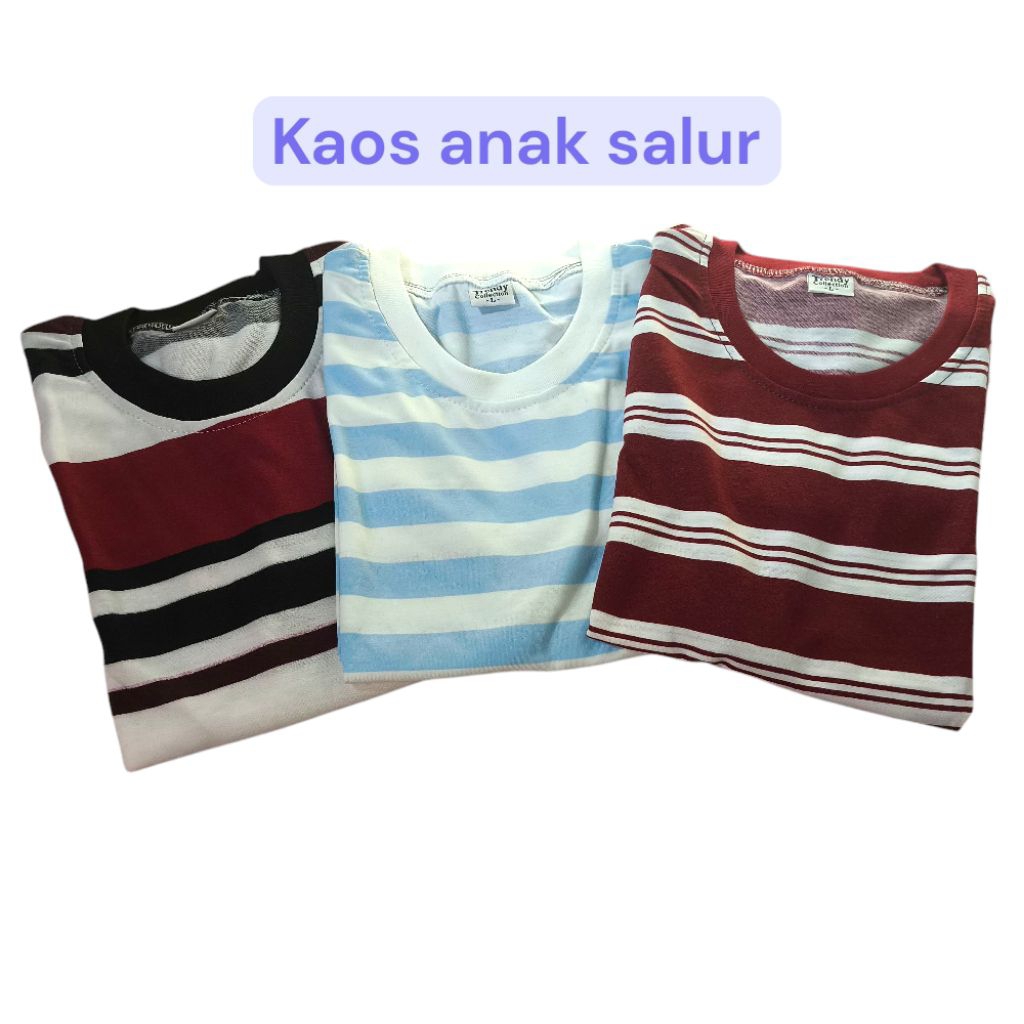 kaos salur anak/kaos salur anak perempuan/kaos salur anak laki laki/kaos salur anak cowok/kaos salur