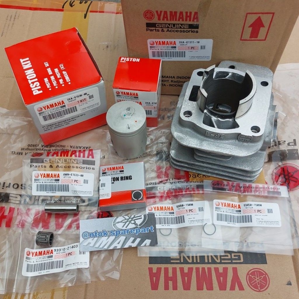 Cylinder Blok Buring YP1 + Piston Seher Kit FIZR FIZ R  Force1 Original Genuine Yamaha 3XA-E1311-10