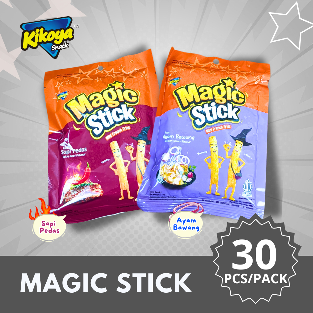 

MAGIC STICK 30PCS SNACK ANEKARASA MURAH ENAK Rendah lemak Alami Cemilan Keripik kentang Potato chips Snack Snacks Food Crispy