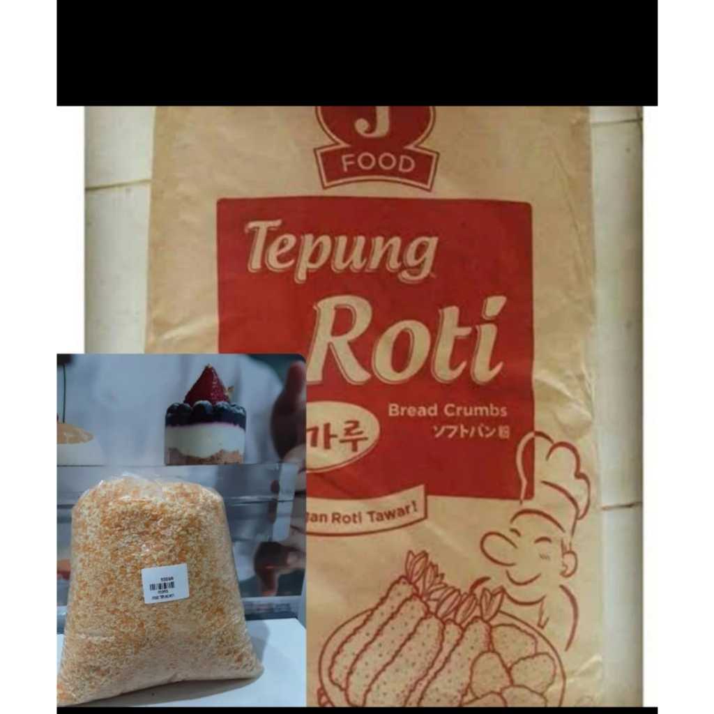 

JFOOD TEPUNG ROTI/PANIR MIX ECER 500GR DARI 10KG, GARING,RENYAH,LEZAT