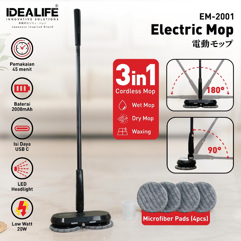 IDEALIFE - Electric Mop - Alat Pel Listrik - EM-2001