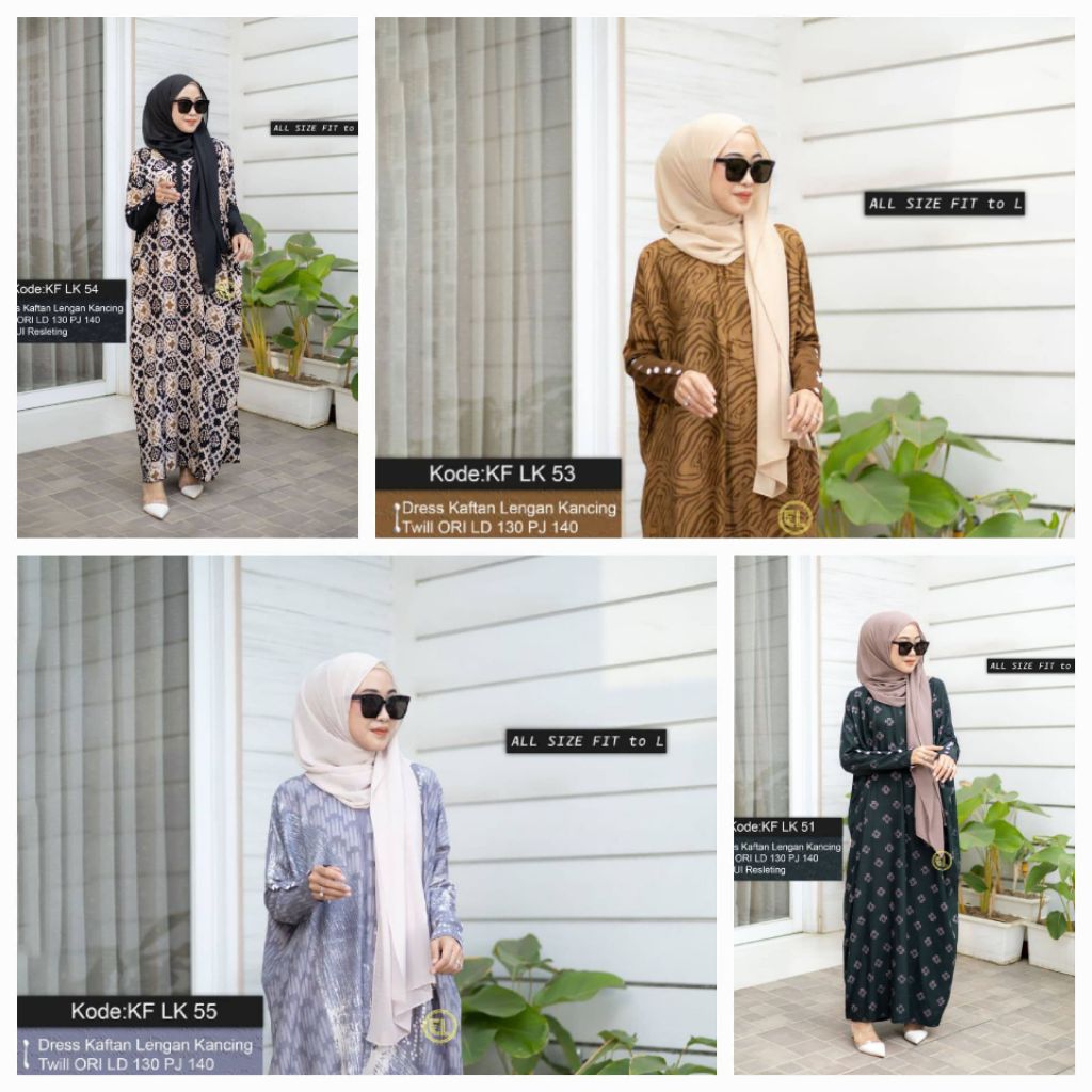 GAMIS TWILL ORI ELZAF (KAFTAN) MOTIF TERBARU