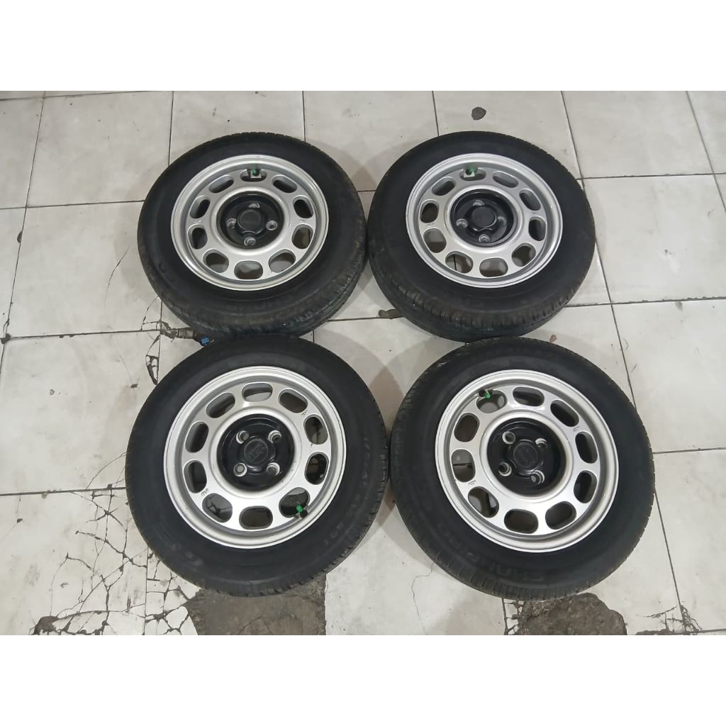 Velg Mobil Second HSR Ring 14 Dop Khusus Pcd 4x100 Untuk Brio Ayla Calya Sigra Sirion Agya