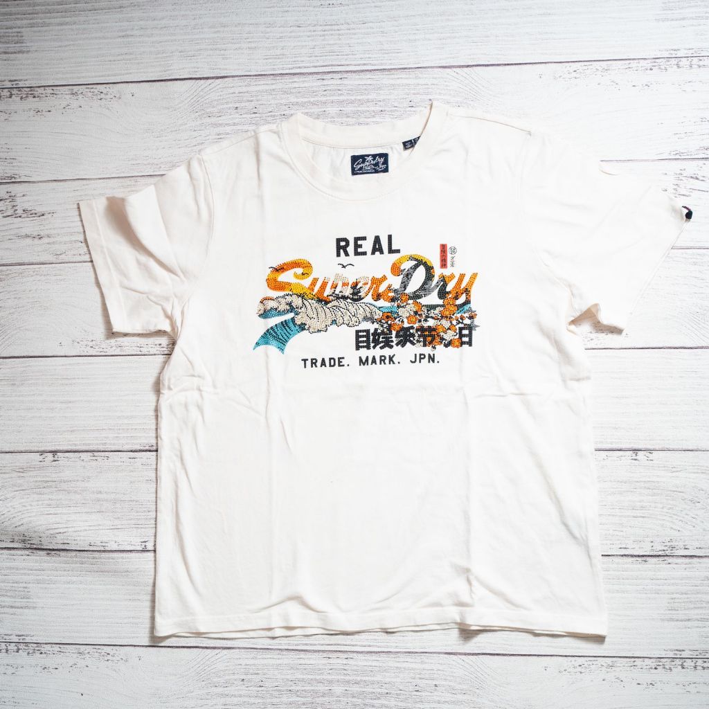 T-Shirt Kaos SUPERDRY REAL White