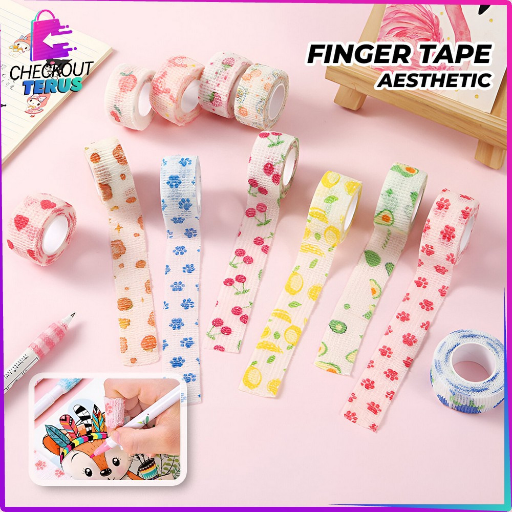 

EC CT A83 Finger Tape Motif Lucu Plester Pelindung Jari Pelajar Serbaguna Pelindung Jari Aesthetic Writing Finger Tape Perlengkapan Sekolah Import