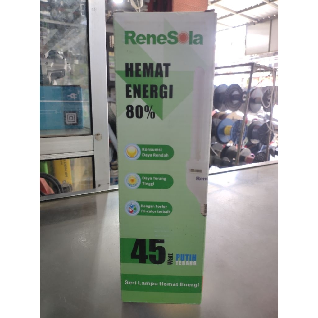 LAMPU HEMAT ENERGI 45 WATT 4U MEREK RENESOLA