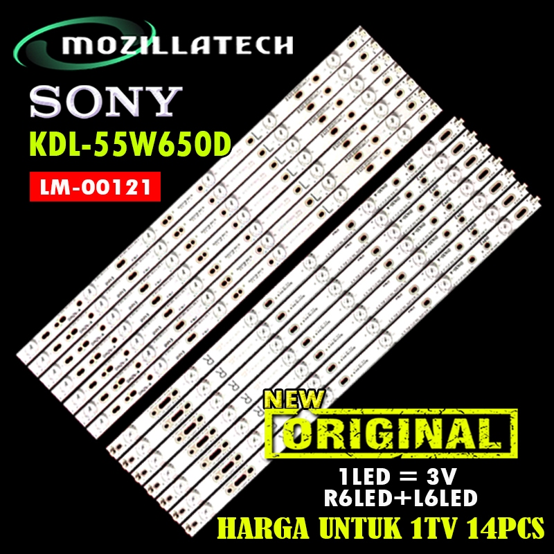 BACKLIGHT TV LED SONY 55 KDL-55W650D KDL-55W650 KDL55W650D 55W650D GJ-2K16-550-D712-S1-R