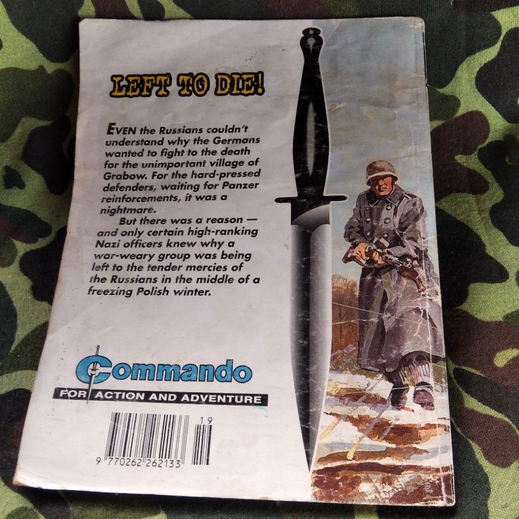 Komik Jadul Commando Comic Left To Die Komik Perang Dunia ke 2 Balkan Front Jerman Lawan Russia Komi