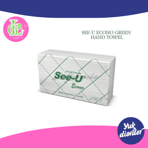 Tissue Tisu SeeU See U Hand Towel Econo Green Hijau Cuci Tangan