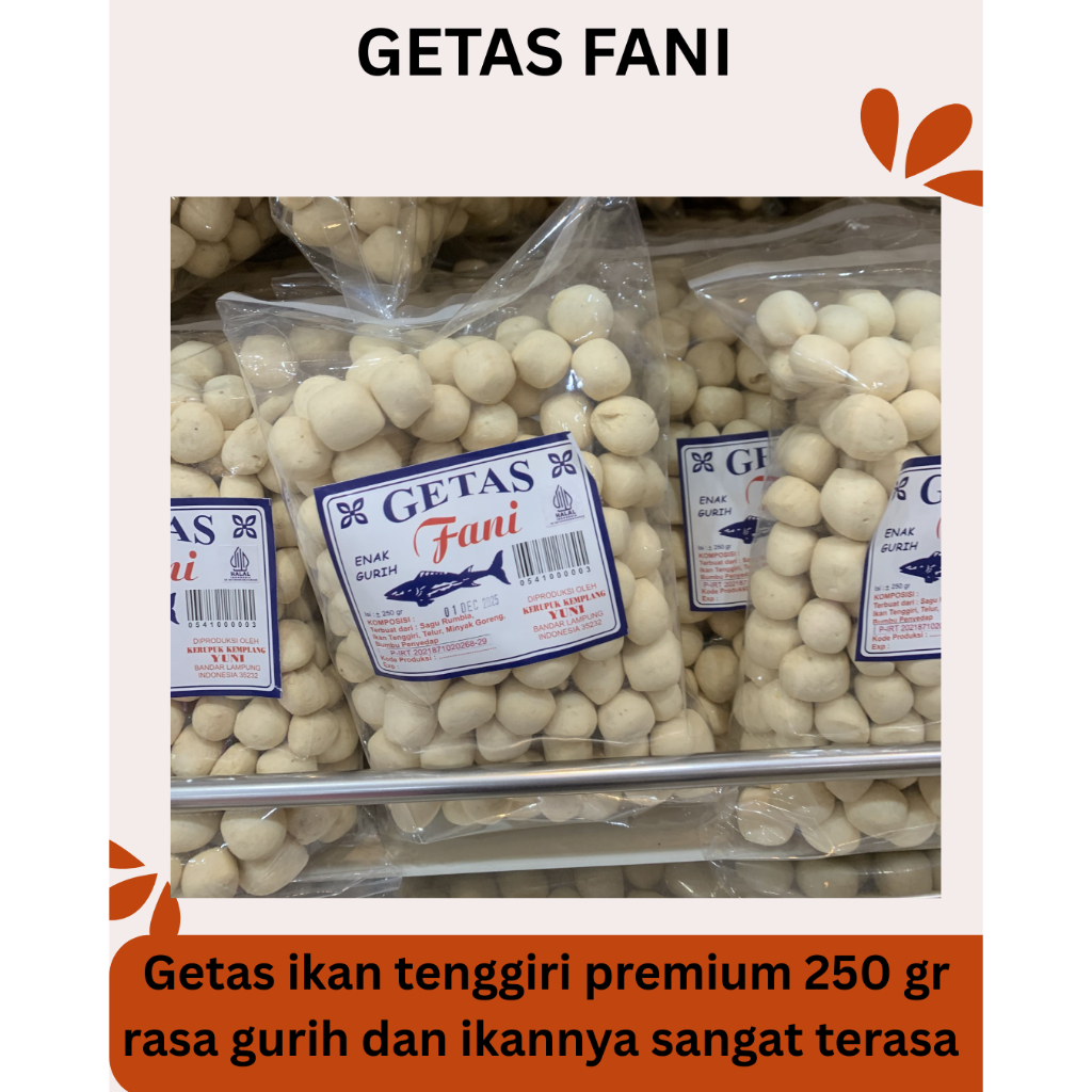 

getas fani 250 gram oleh oleh lampung palembang