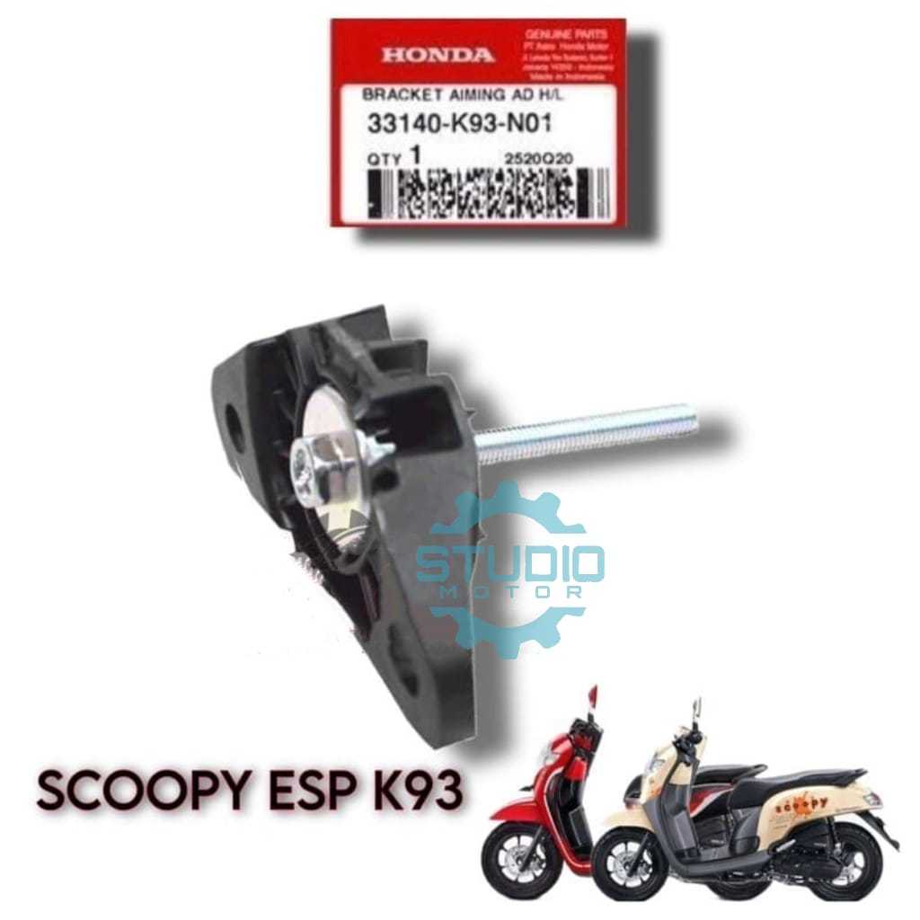 S2 33140-K93-N01 BRACKET AIMING AD H/L / BAUT STELAN LAMPU SCOOPY FI ESP 2017/2018/2019 / BRACKET LA