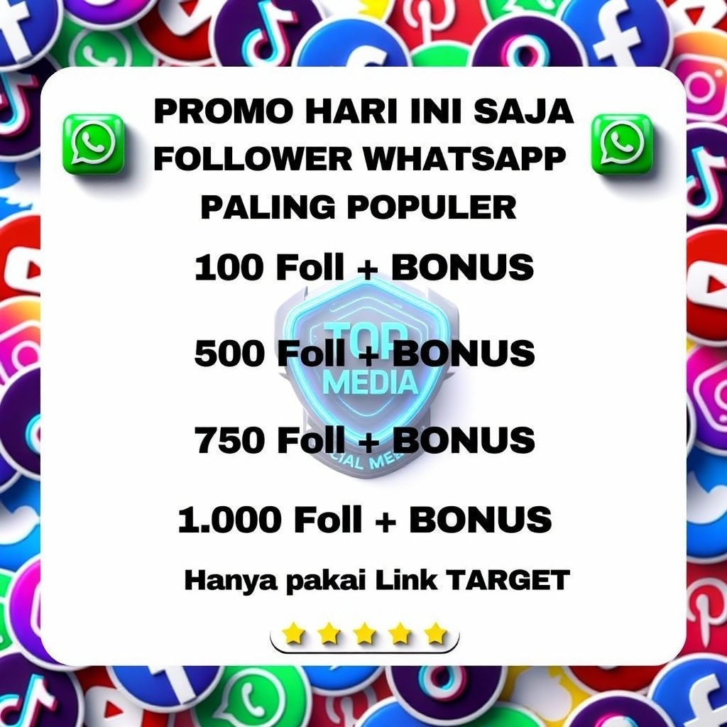 Follower Whatsapp Saluran channel member Permanen Paket Lengkap