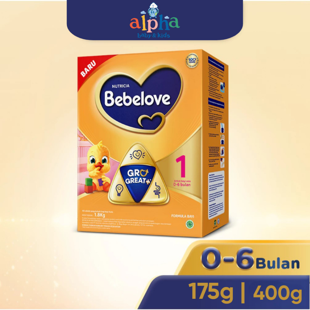 Bebelove 1 / Bebelove 0-6 Formula Bayi Bubuk - Bebelac - Susu Formula - Susu Bayi - 175g - 350g