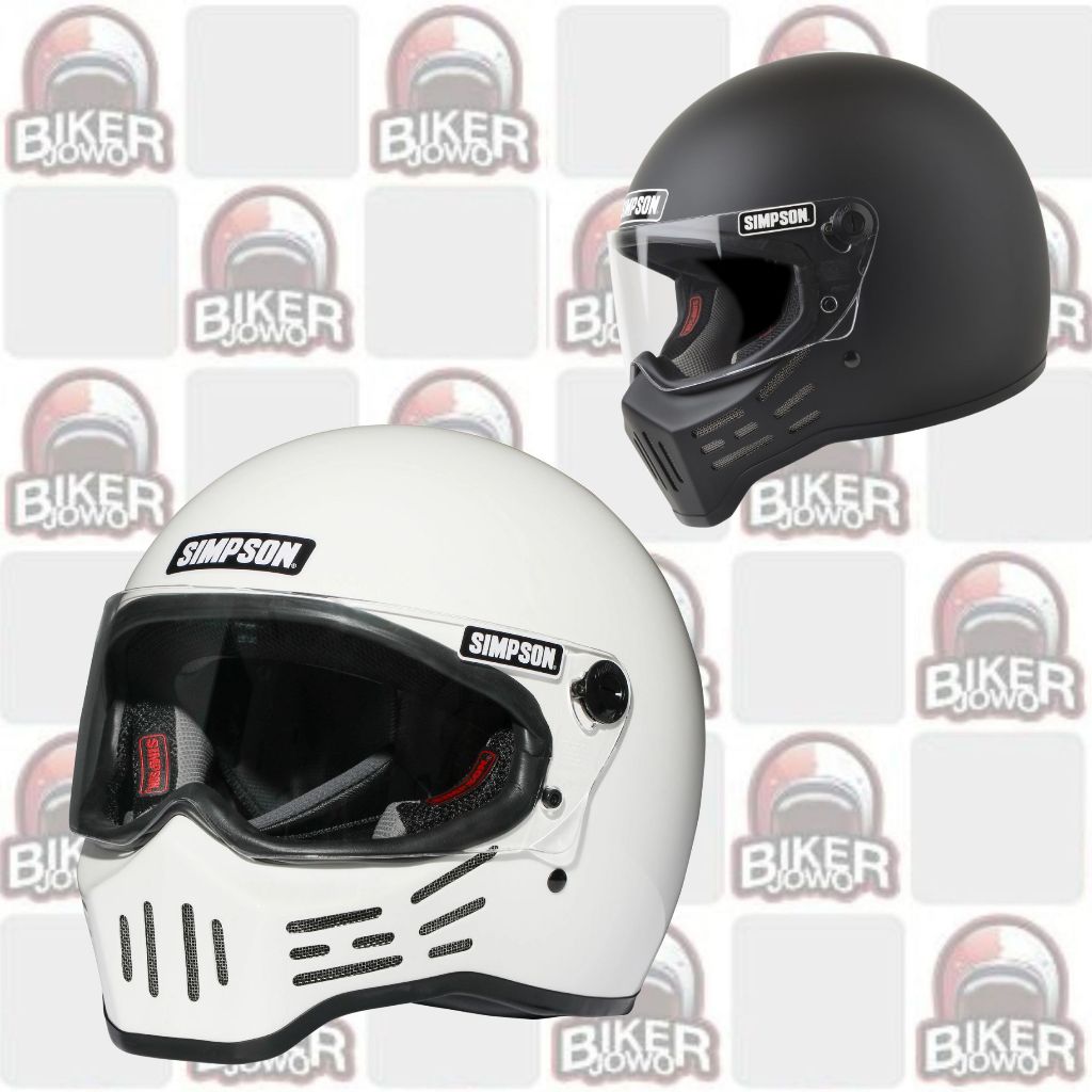 Simpson M30 Helm Fullface Premium Fullface Retro - Retro Fullface Helmet