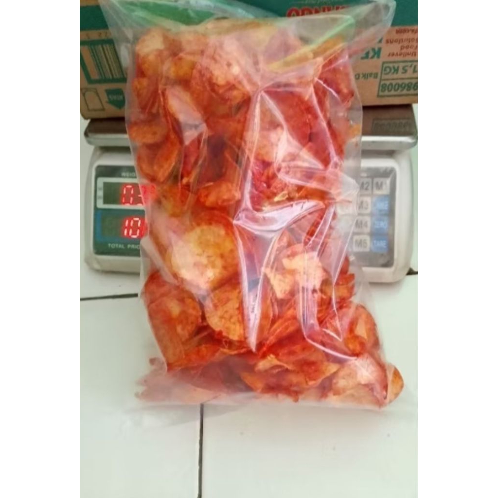 keripik singkong pedas manis 250 gram cemilan Batam Snack Batam oleh oleh Batam jajanan batam