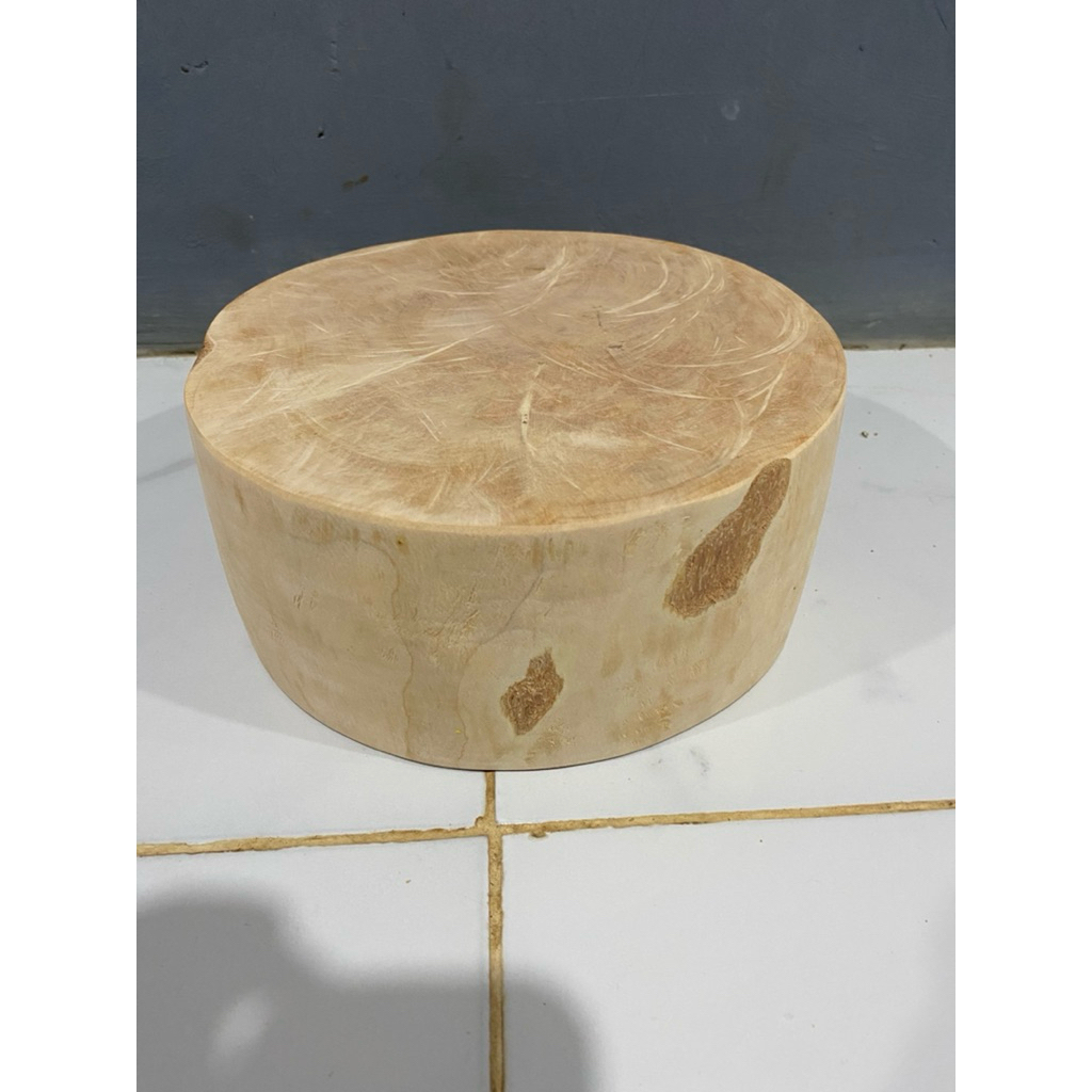 Spesial Talenan Kayu Asem Jawa Diameter 35 Cm Tebal 10  Cm / Talenan Daging Kayu Asem