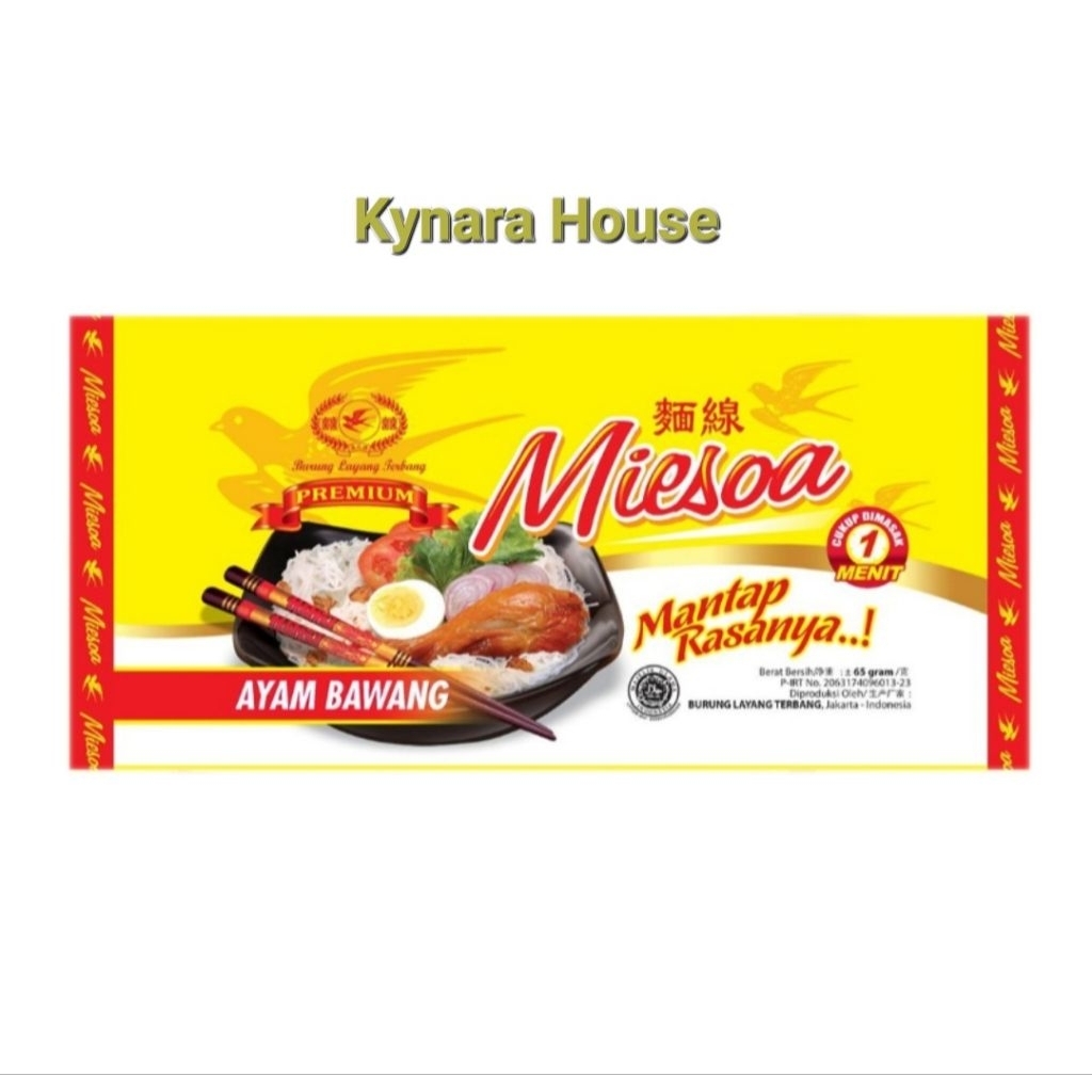 

Burung Layang Terbang Miesoa Mi Kuah Ayam Bawang 65gr