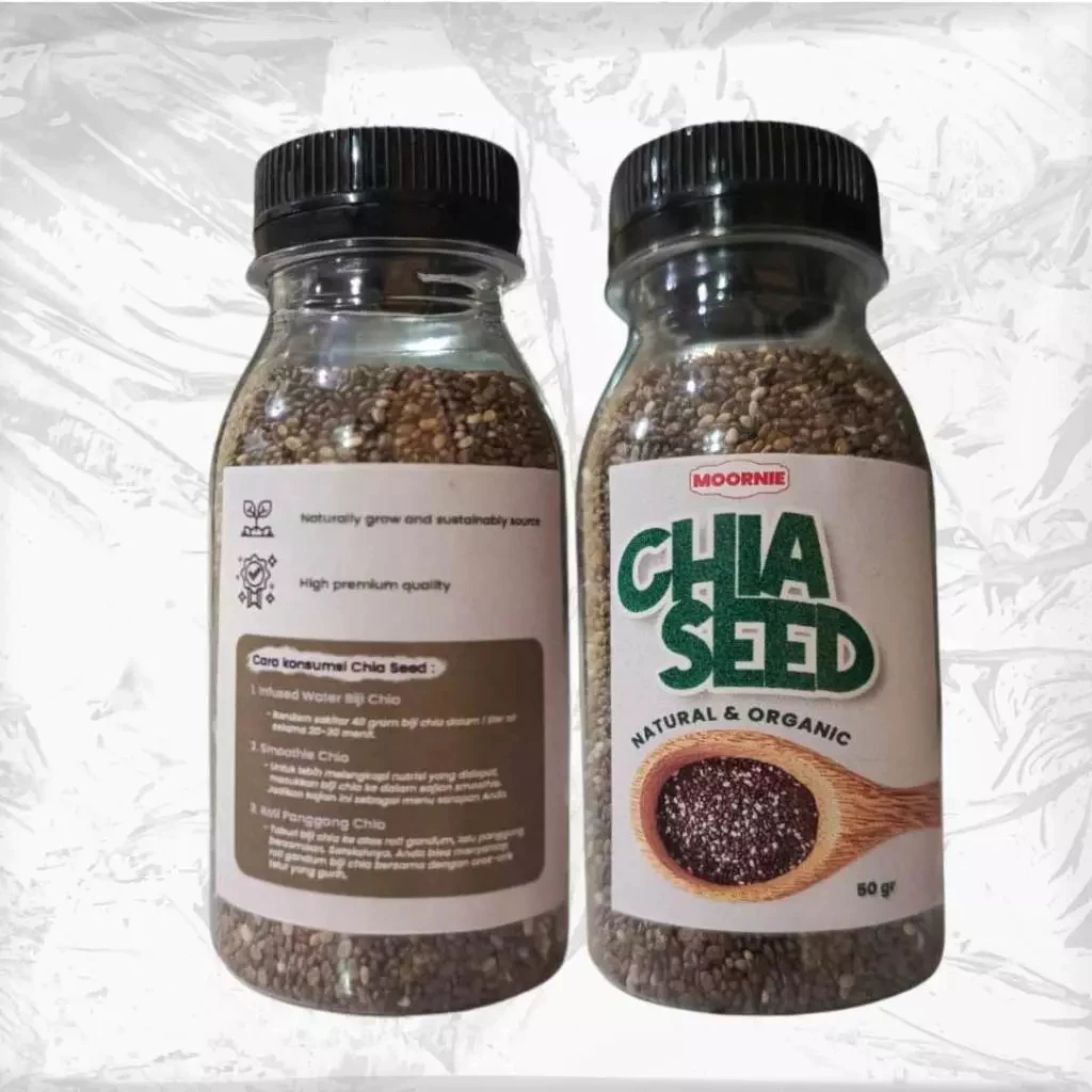 

Chia Seed Moornie 50gr - Superfood Serat & Protein Organic Superfood Kaya Serat Dan Protein