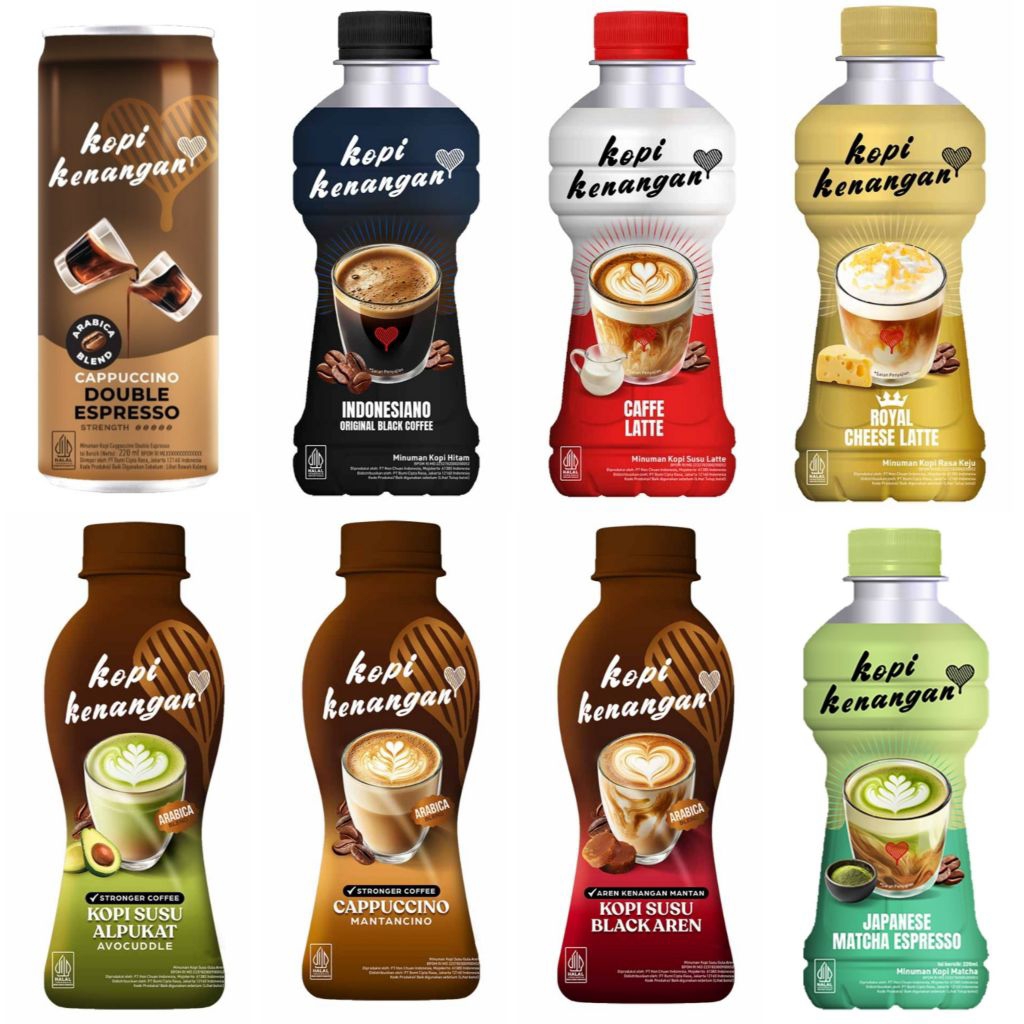 

(instant saja) Kopi Kenangan Hanya Untukmu Minuman Kopi siap minum Black Aren caffe latte Alpukat cappuccino matcha cheese