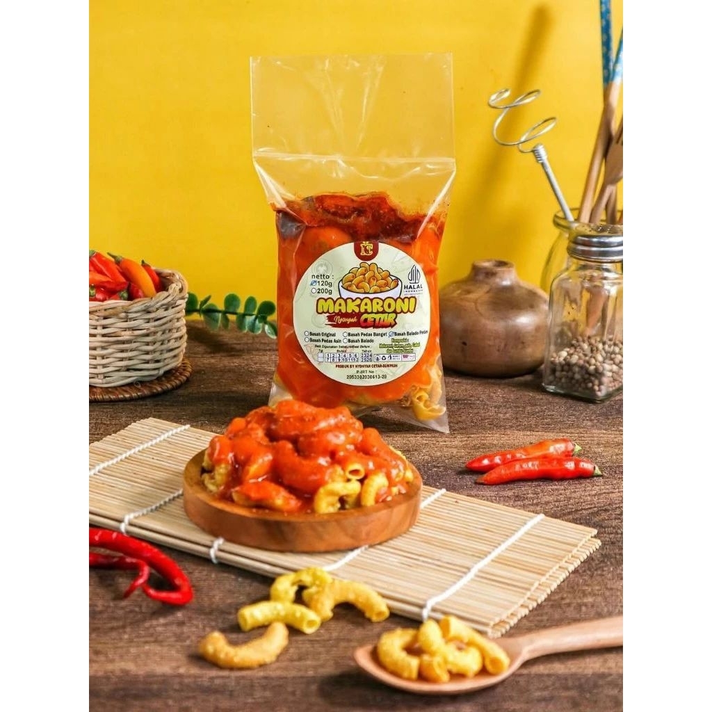 

Makaroni Cetar/Makaroni bumbu BASAH/Cemilan Makaroni