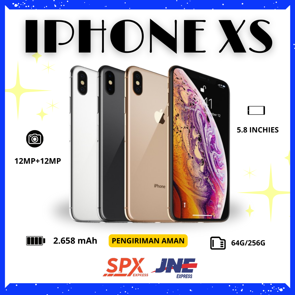 IP XS GOOD CONDITION BH 100% SECOND ORIGINAL Tersedia All SIM