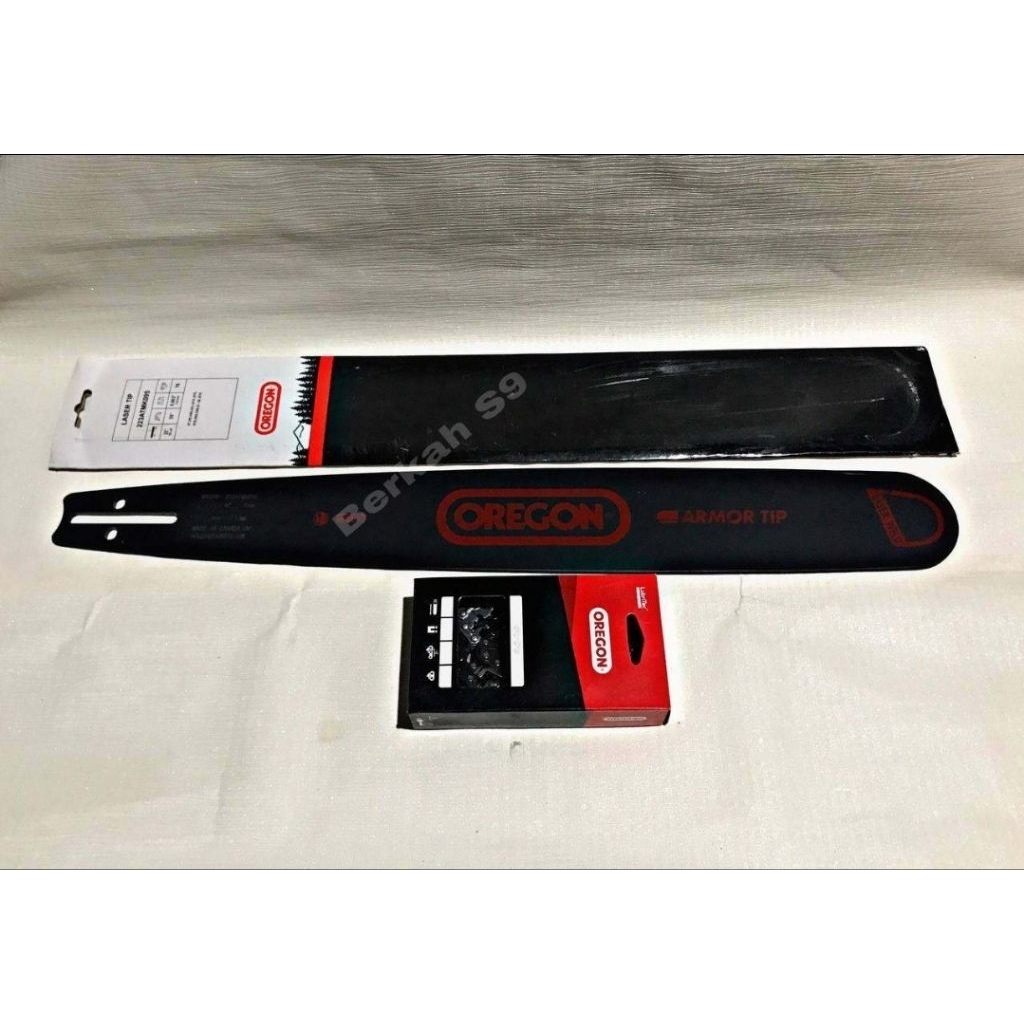 BAR SENSO 22 INCH 5800,588,628 + RANTAI SENSO 22inch 38 MATA GERGAJI MESIN POTONG KAYU MERK OREGON