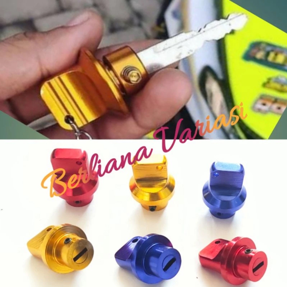 pemanis kunci kontak mobil motor kunci cover kontak universal