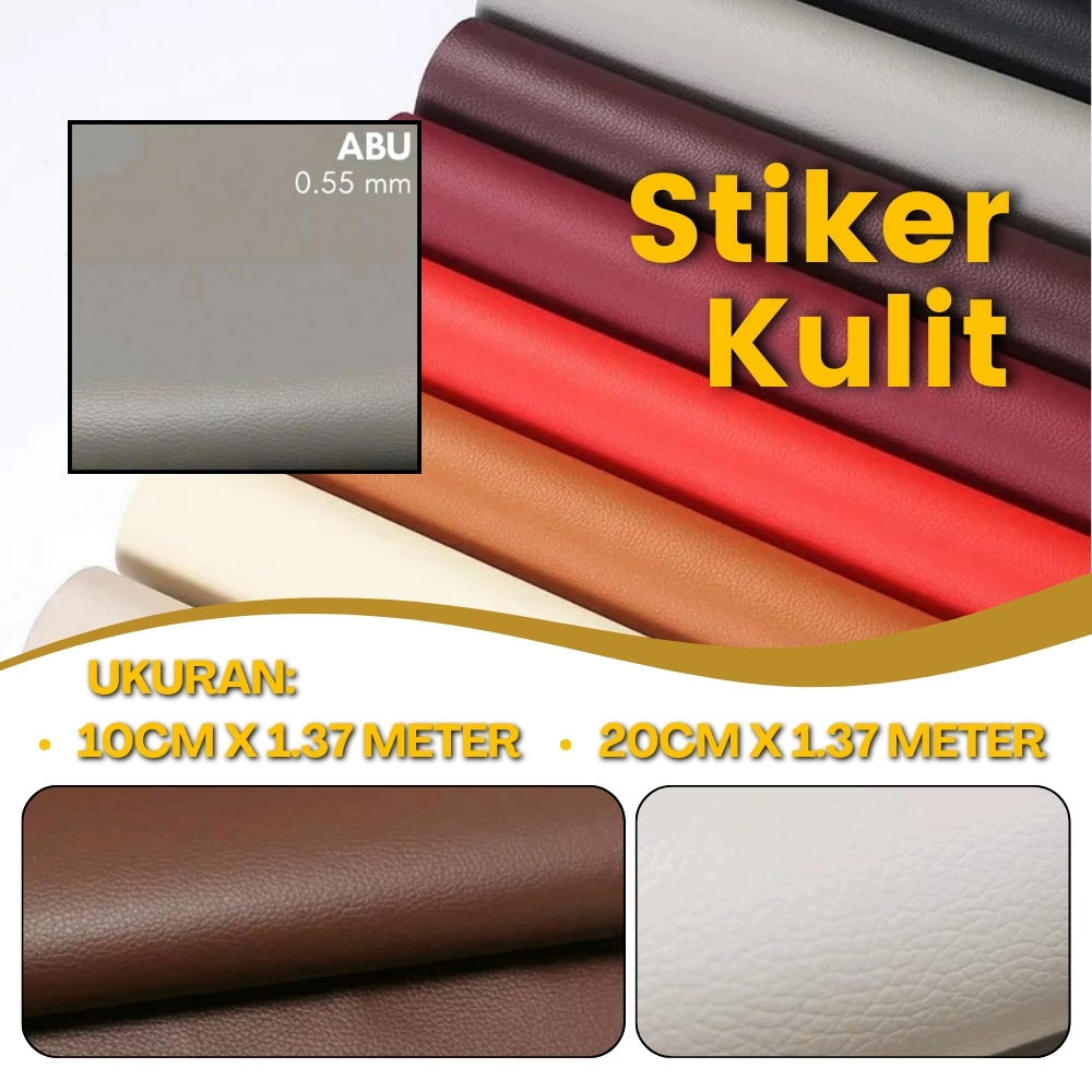 Stiker Kulit Sticker Leather Repair Cover Tambalan Jok Kursi Setiker Kulit Sintesis Berperekat Kuat