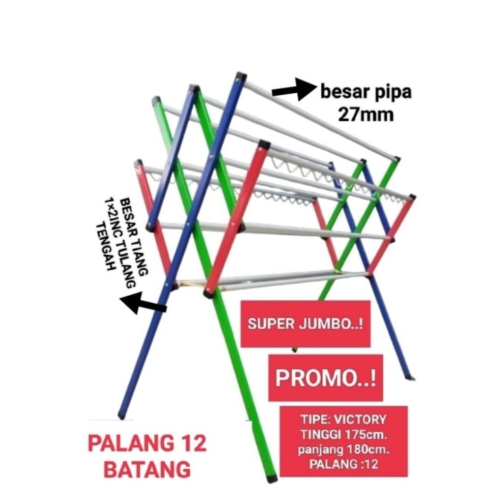 Jemuran Lipat Jemuran Baju Jemuran Aluminium