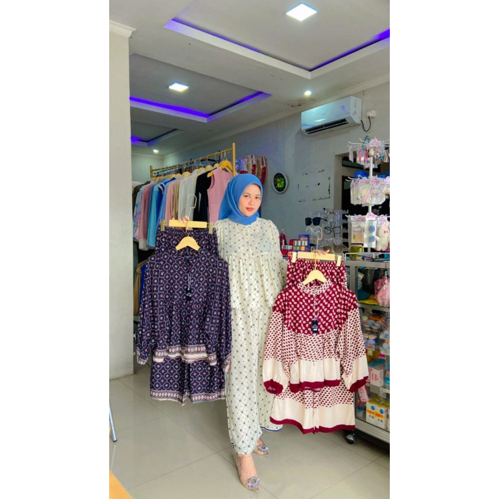 SETCEL WANITA MOTIF KEKINIAN/SETCEL WANITA KEKINIAN/SETCEL HYPE/SETELAN KEKINIAN