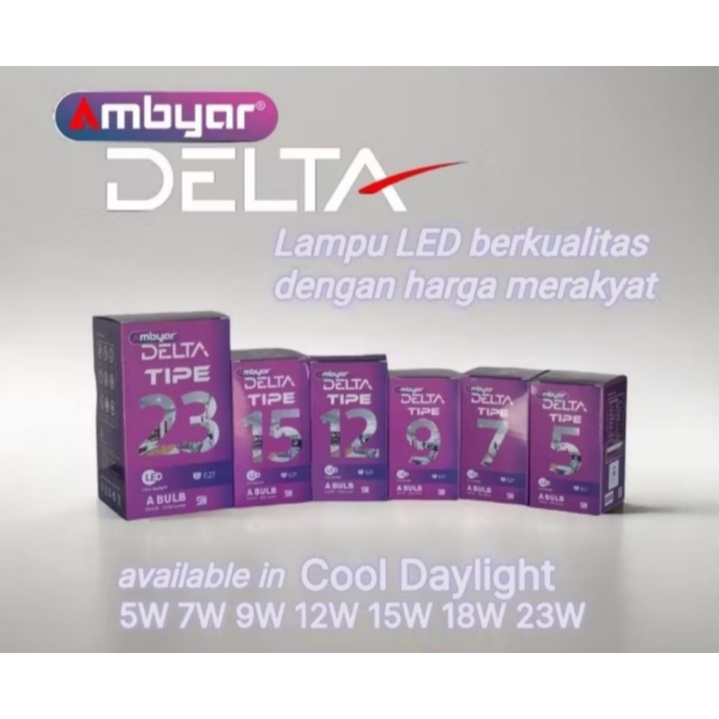 Lampu Led Ambyar Delta Putih Terang SNI