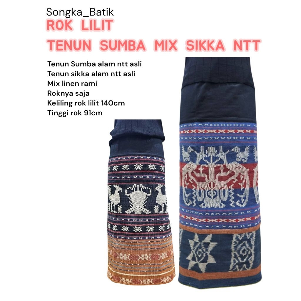 Rok lilit tenun sumba tenun sikka ntt asli