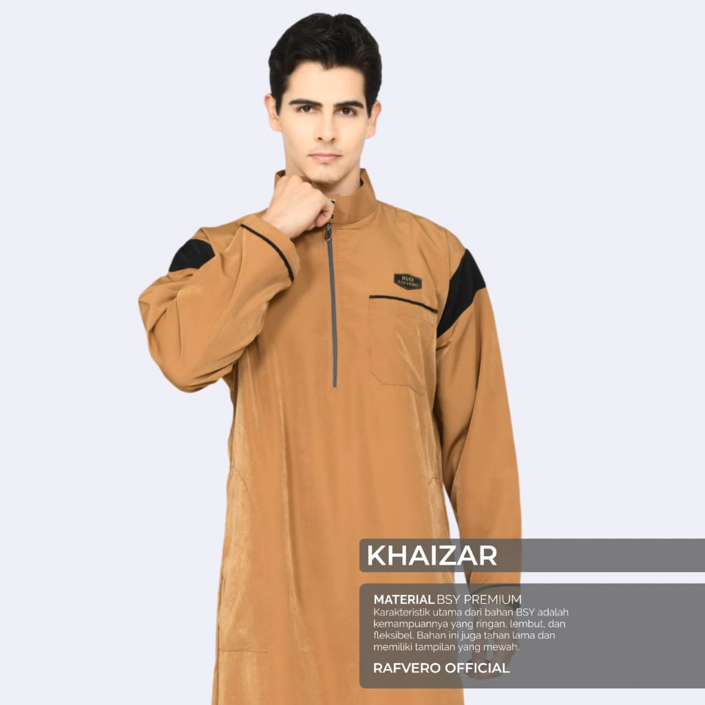 Jubah pria RAFVERO - Gamis Pria Khaizar - Original RAFVERO - COD Pengiriman