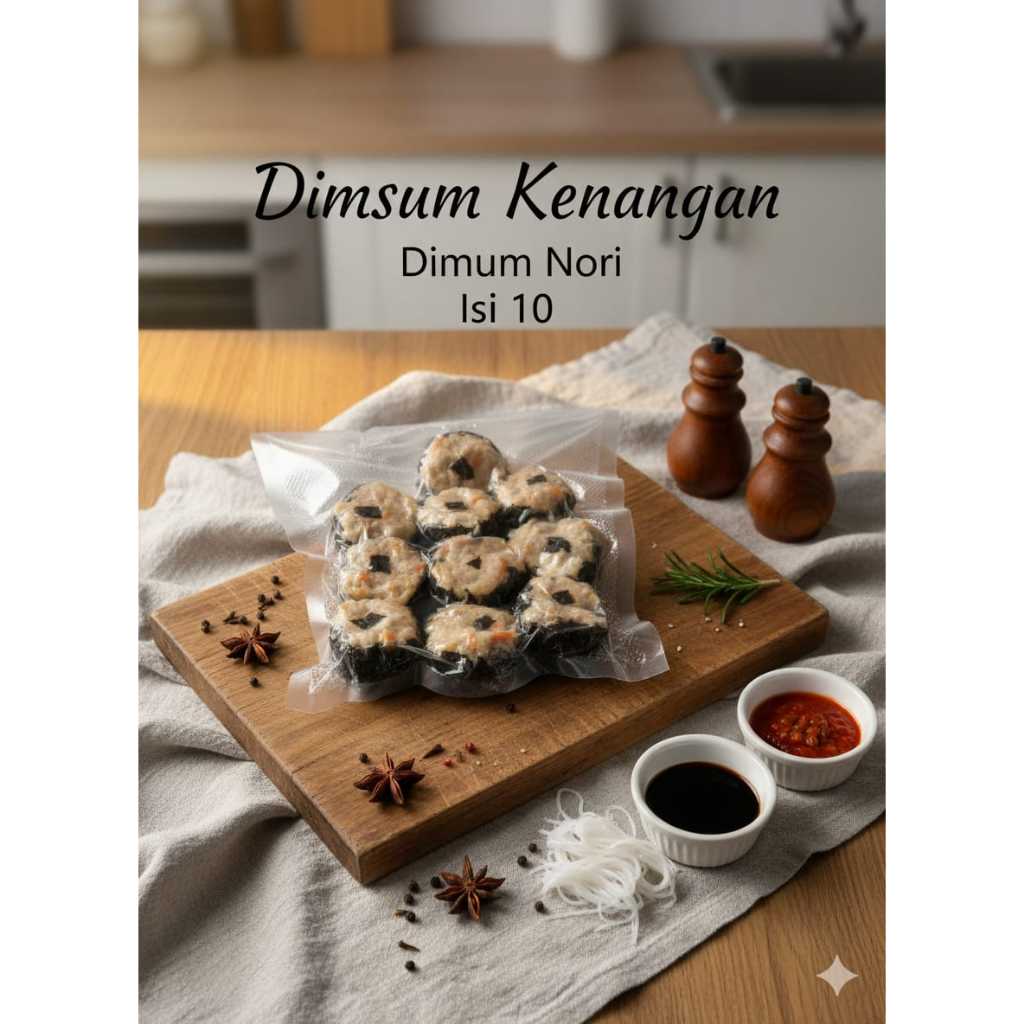 

Dimsum Nori 10pcs Dimsum Ayam Premium Halal Dimsum Kenangan