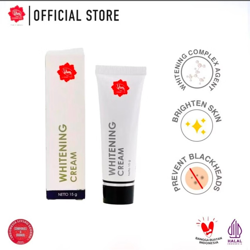 Viva Whitening Cream 15gr 40gr Untuk Flek Hitam