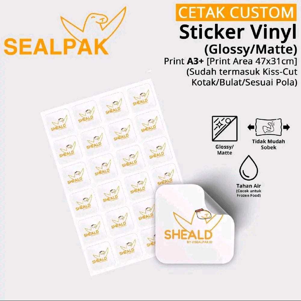 Print Sticker / Label / Cetak Stiker VINYL (A3+)+Kiss Cut