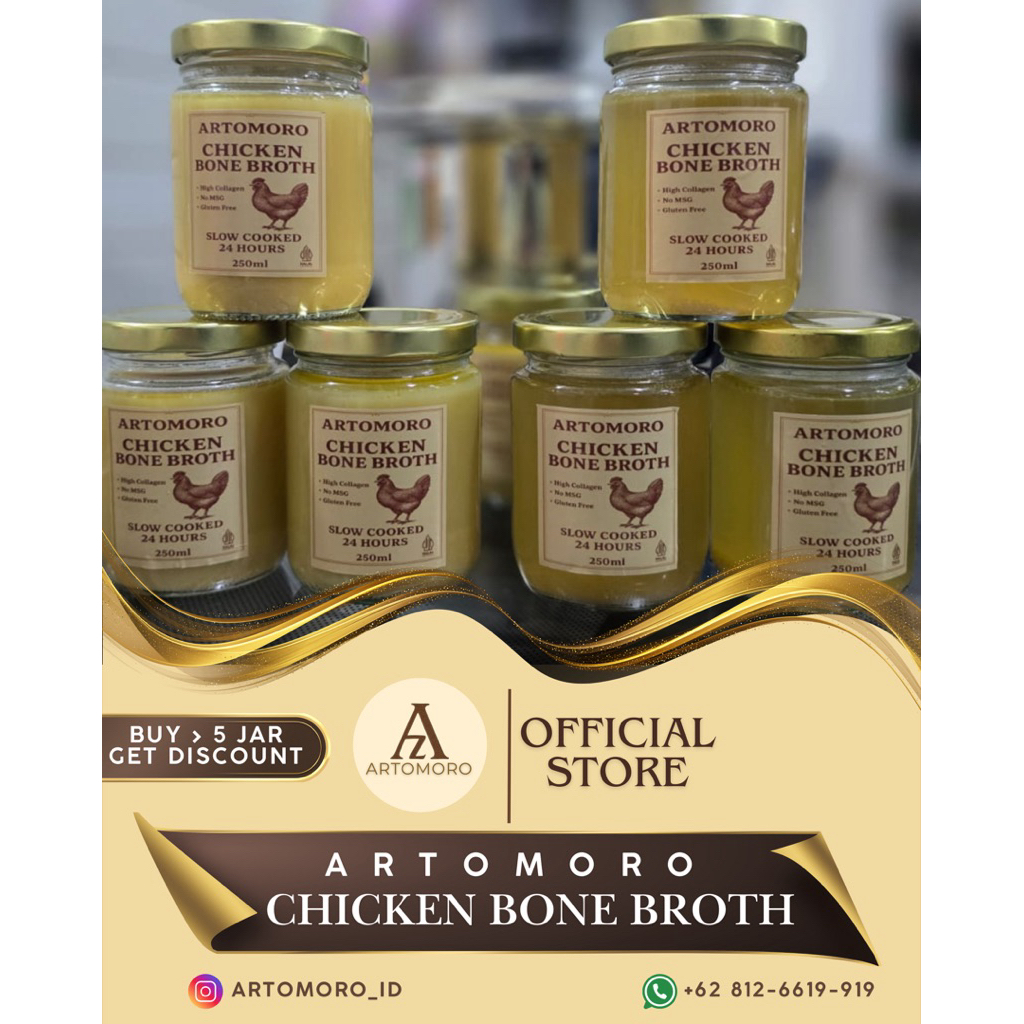 

chicken bone broth/ kaldu ayam 250ml marek artomoro