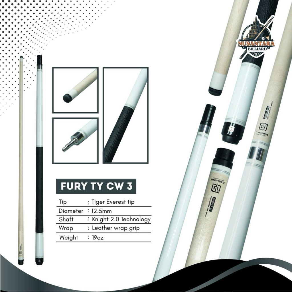 FURY TY CW 3 dan FURY TY CW 4 - STICK BILLIARD FURY