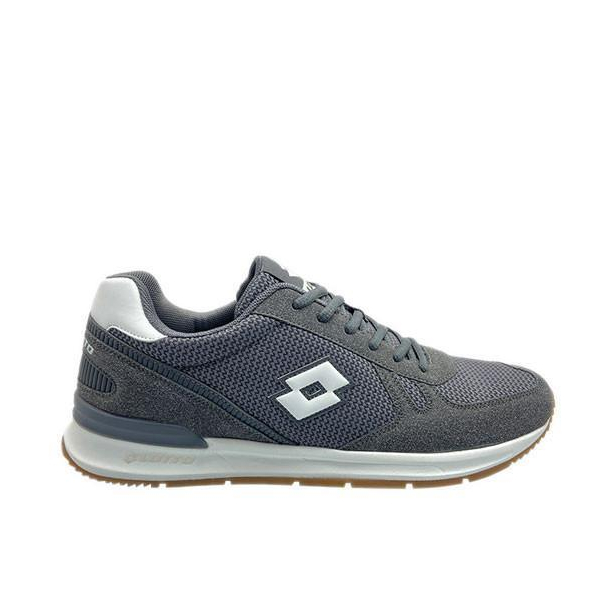 Sepatu Sneakers Pria Lotto Edri Grey Max Original LS250110G