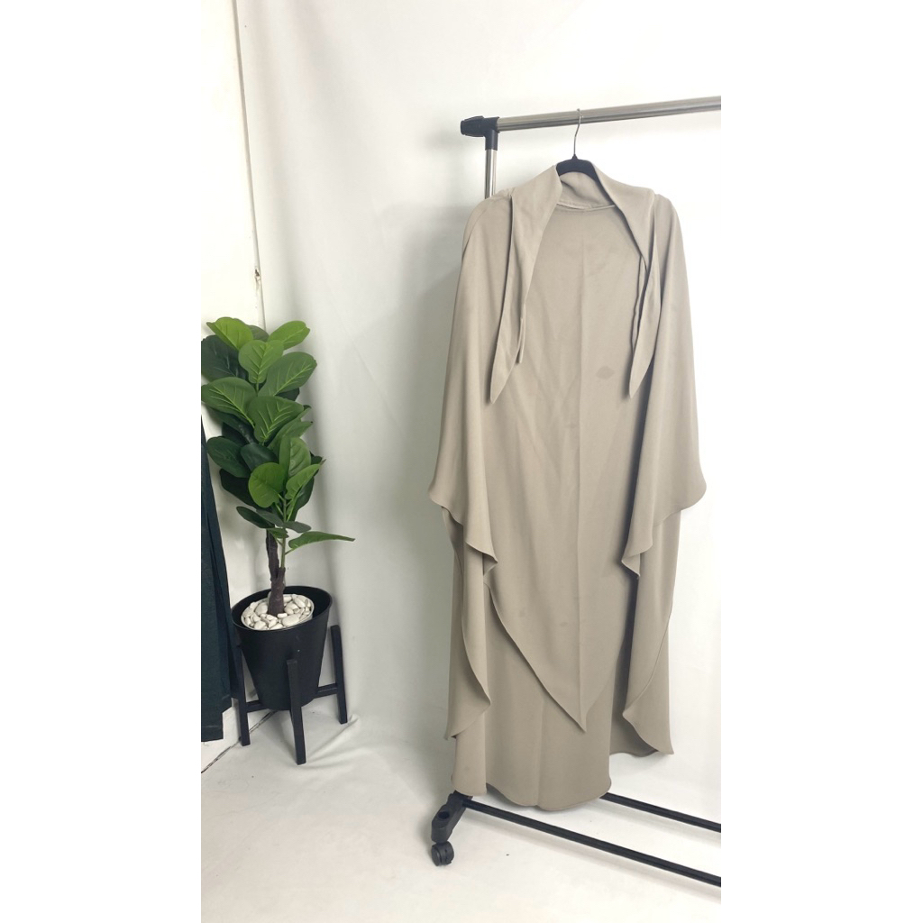 French Khimar Bahan Sultan Mina Anti UV